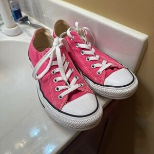 Converse womens Pink Lace-Up Sneakers